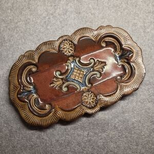 AWA Studio Art Pottery Ceramic Trinket Tray Candy Dish Signed Terrie Robinson